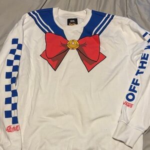 VANS x Pretty Guardian Sailor Moon Collab - White and Blue Sweater Sailor Scout